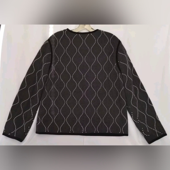 Alexander Wang Wool Cashmere Studded Sweater Pullover Gray Quilted Sz M - Picture 3 of 11